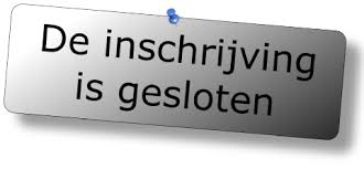inschrijving gesloten